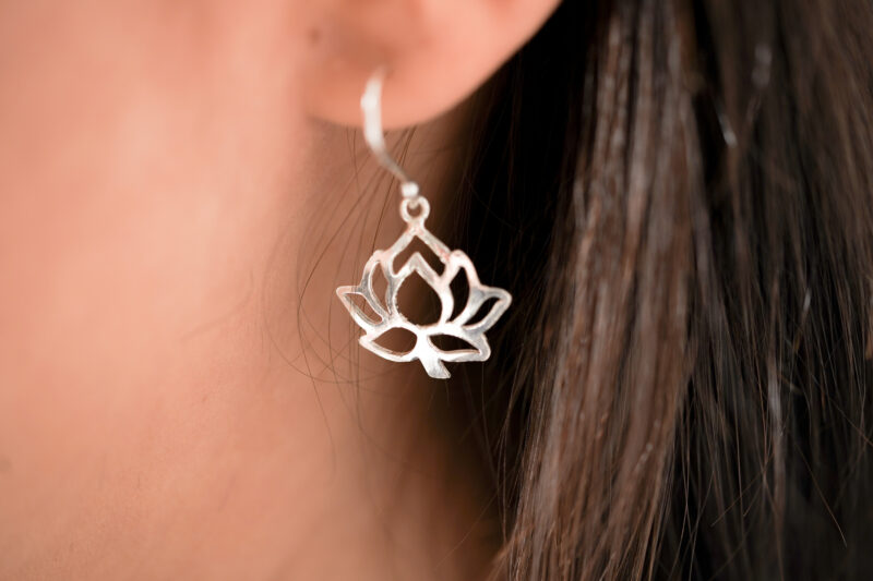 Lotus Earrings | 925 silver - Image 2